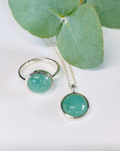 Load image into Gallery viewer, Aventerine Quartz and Sterling Silver Pendant
